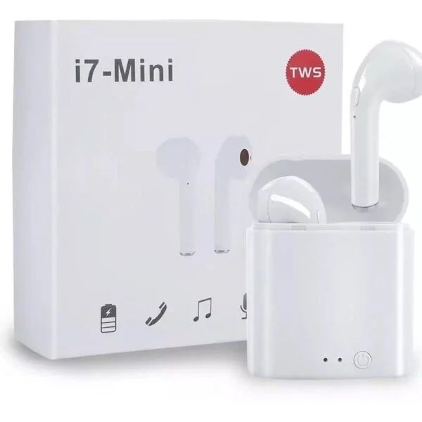 Fones De Ouvido Mini Sem Fio Bluetooth I7 TWS