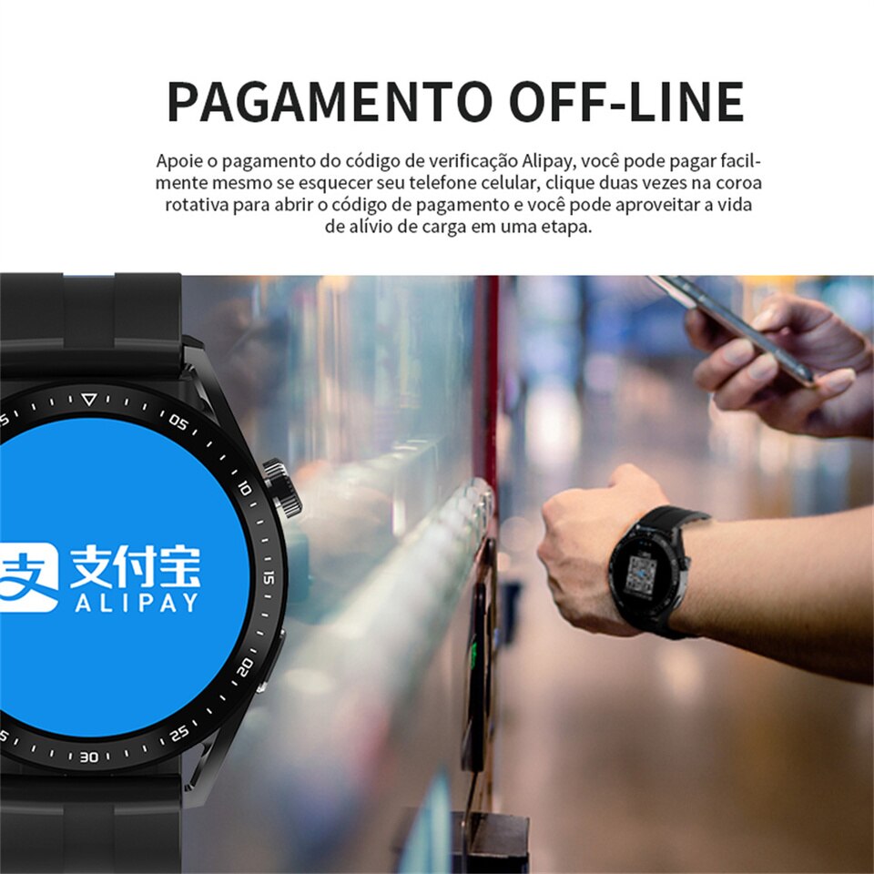 Smartwatch dl e watch relogio inteligente com funcao celular